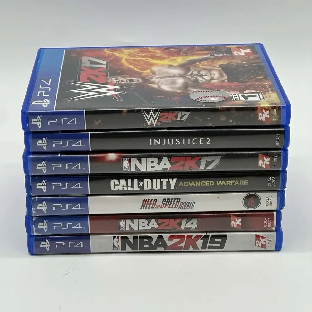 Lot of 7 Sony PlayStation 4 PS4 Games - Injustice 2/Need for Speed Rivals/COD